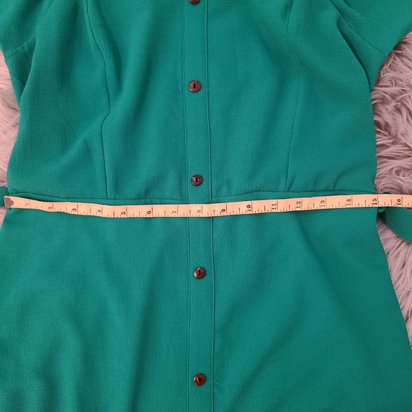 Sophia + Zeke Kelley Green Short Sleeve Dress - Picture 11 of 16